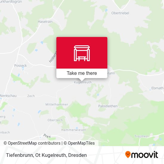 Карта Tiefenbrunn, Ot Kugelreuth