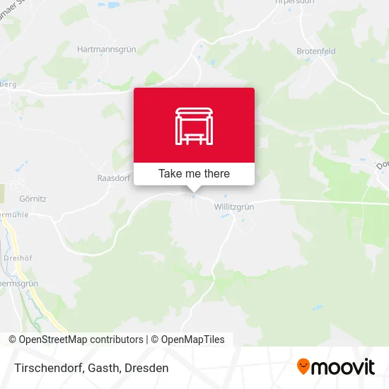 Карта Tirschendorf, Gasth