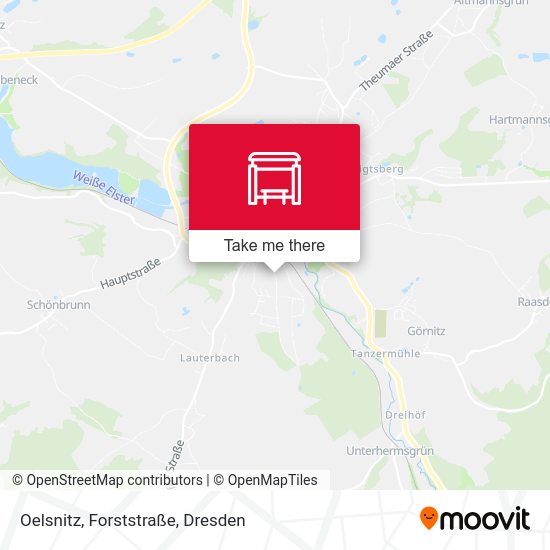 Карта Oelsnitz, Forststraße
