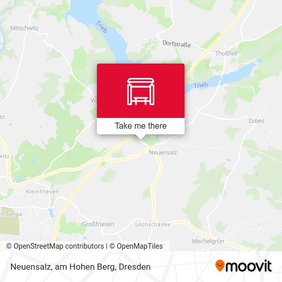 Карта Neuensalz, am Hohen Berg