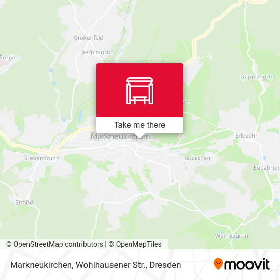 Карта Markneukirchen, Wohlhausener Str.