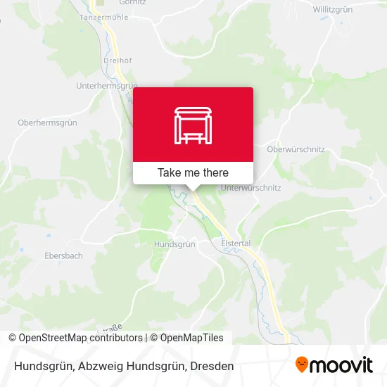 Карта Hundsgrün, Abzweig Hundsgrün