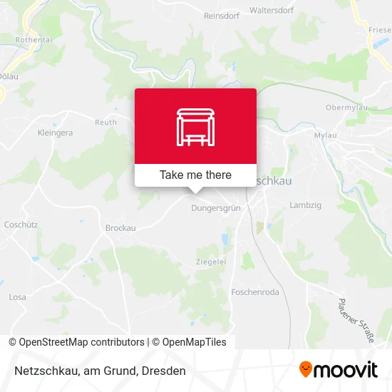 Карта Netzschkau, am Grund