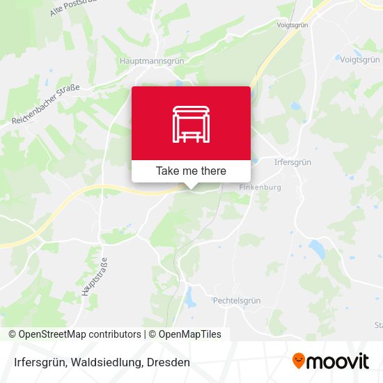 Карта Irfersgrün, Waldsiedlung