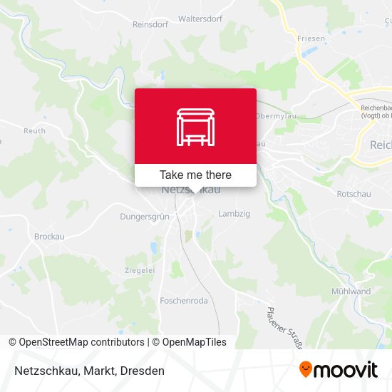 Карта Netzschkau, Markt