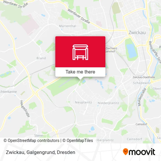 Карта Zwickau, Galgengrund