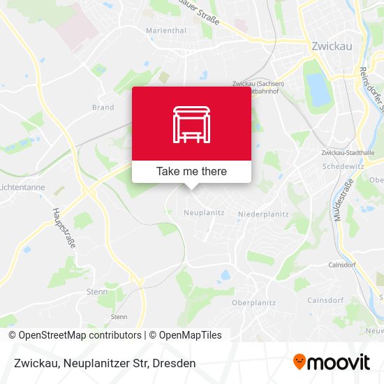Карта Zwickau, Neuplanitzer Str