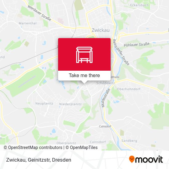 Карта Zwickau, Geinitzstr