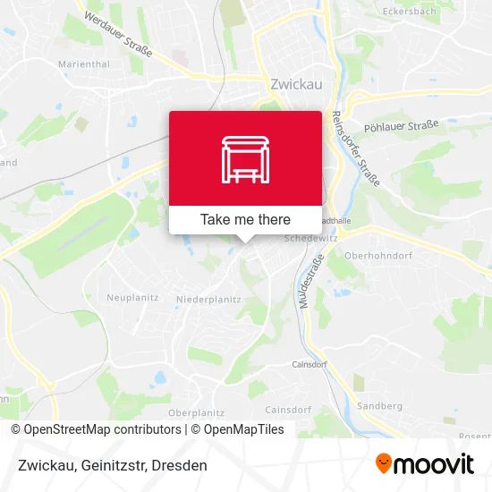 Карта Zwickau, Geinitzstr