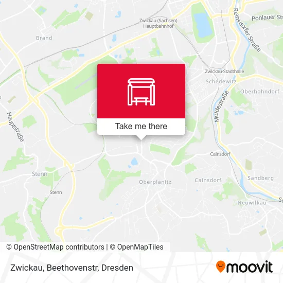Карта Zwickau, Beethovenstr