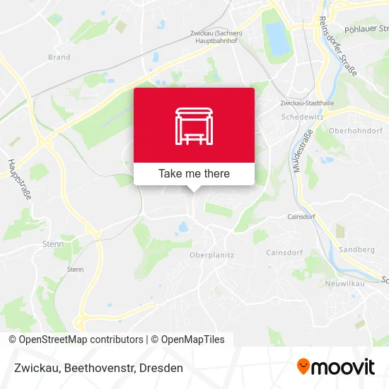 Карта Zwickau, Beethovenstr