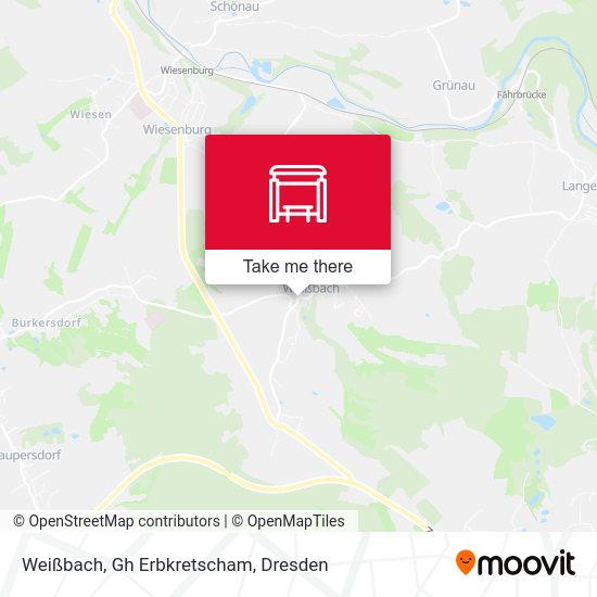 Карта Weißbach, Gh Erbkretscham