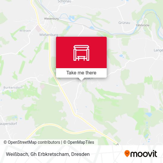 Карта Weißbach, Gh Erbkretscham