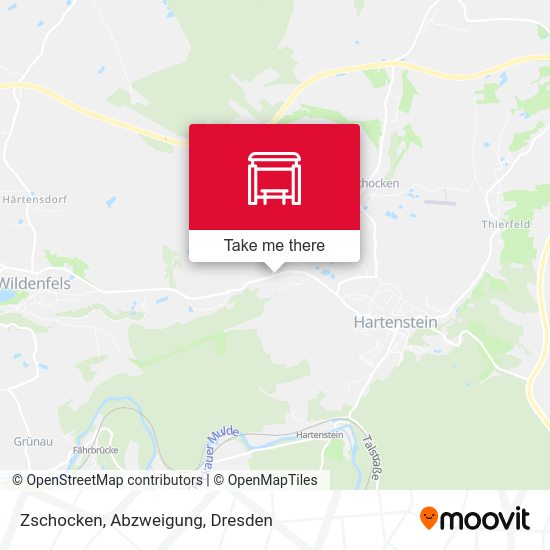 Карта Zschocken, Abzweigung