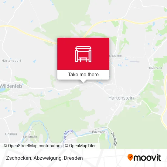 Карта Zschocken, Abzweigung