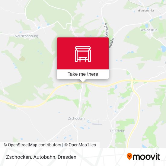 Карта Zschocken, Autobahn