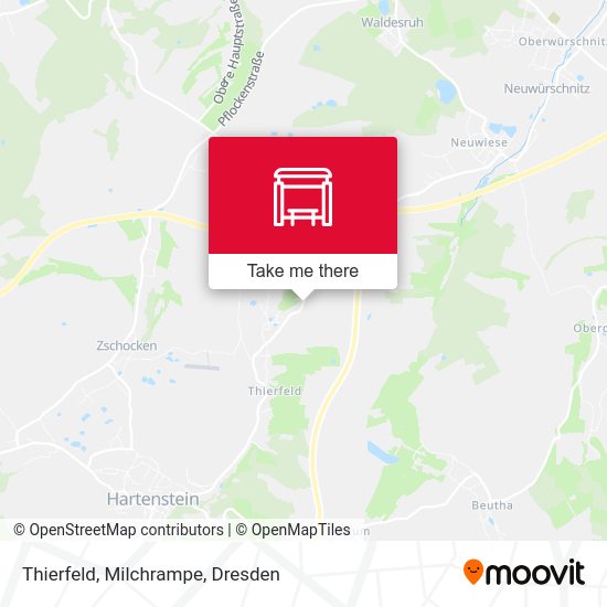Карта Thierfeld, Milchrampe