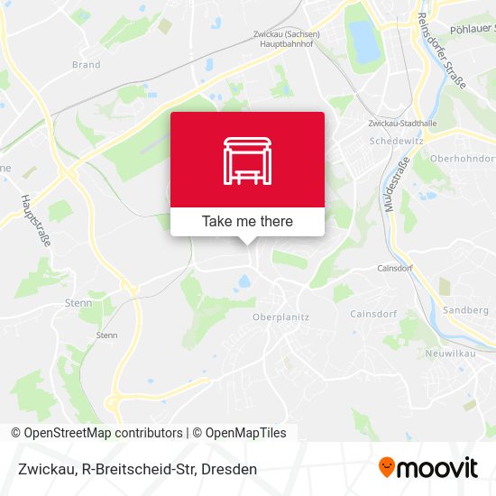 Карта Zwickau, R-Breitscheid-Str