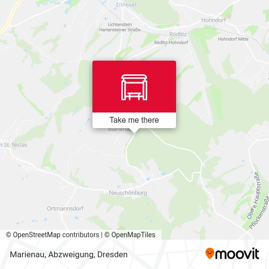 Карта Marienau, Abzweigung