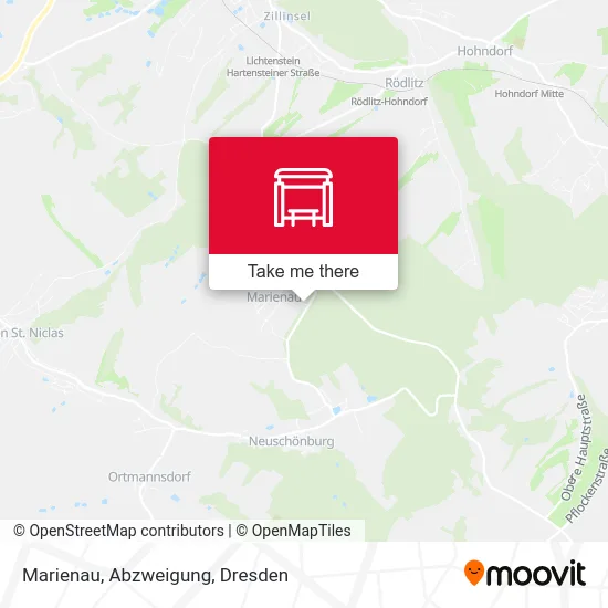 Карта Marienau, Abzweigung