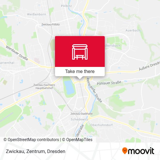 Карта Zwickau, Zentrum