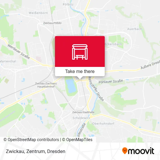 Карта Zwickau, Zentrum