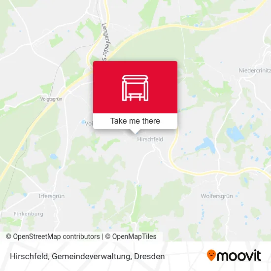 Карта Hirschfeld, Gemeindeverwaltung
