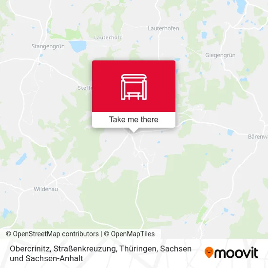 Карта Obercrinitz, Straßenkreuzung