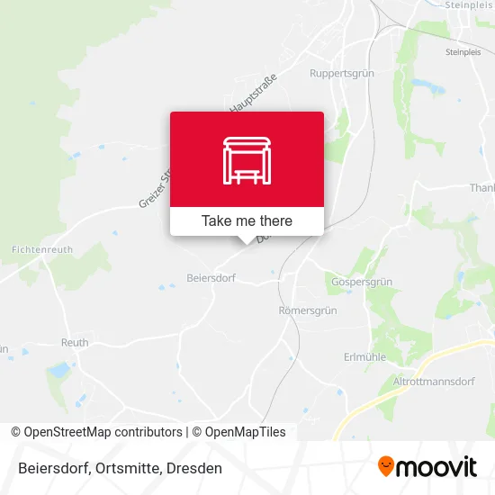 Карта Beiersdorf, Ortsmitte