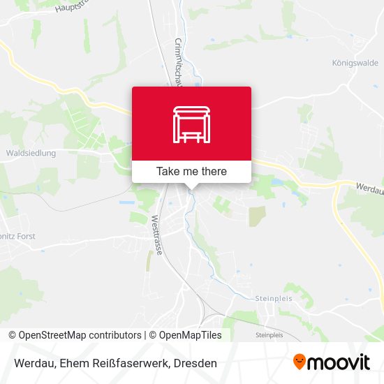 Карта Werdau, Ehem Reißfaserwerk
