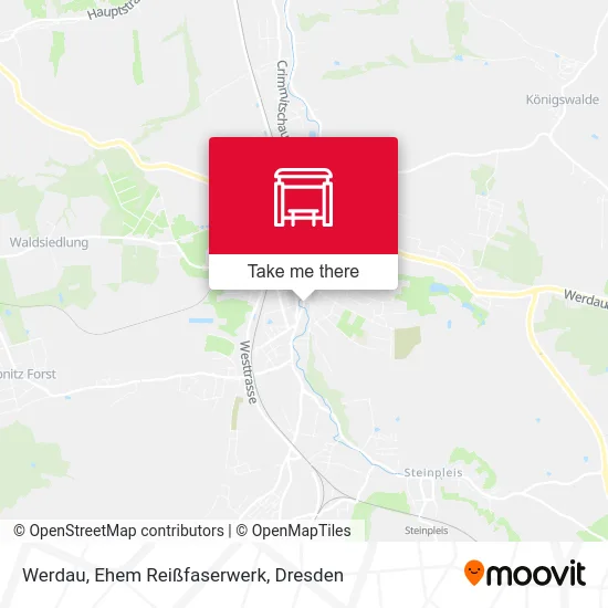 Карта Werdau, Ehem Reißfaserwerk