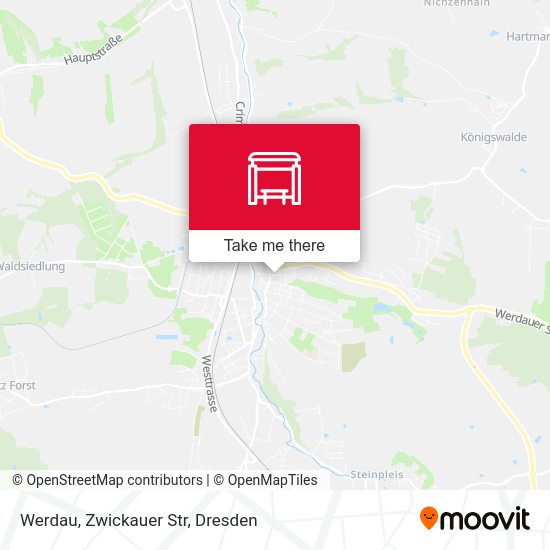 Карта Werdau, Zwickauer Str