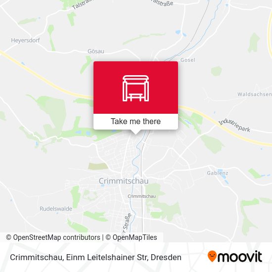 Карта Crimmitschau, Einm Leitelshainer Str