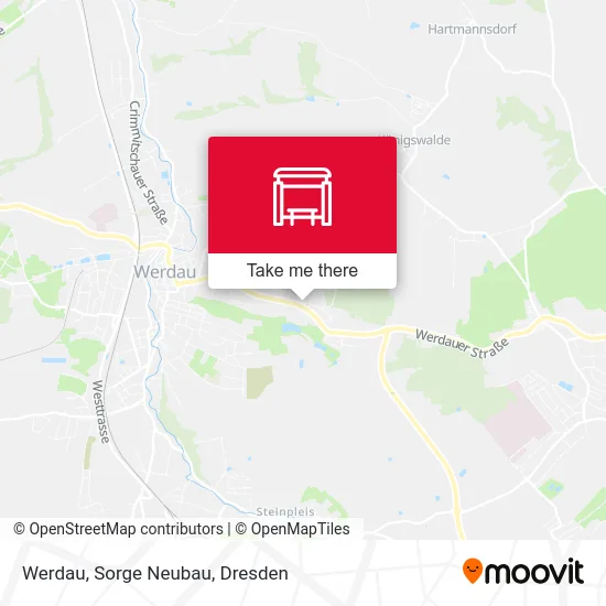 Карта Werdau, Sorge Neubau