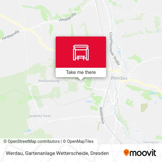 Карта Werdau, Gartenanlage Wetterscheide