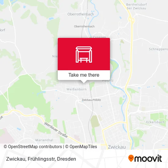 Карта Zwickau, Frühlingsstr