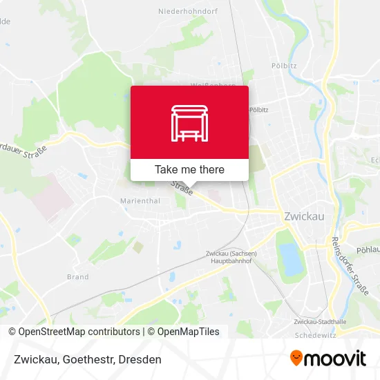 Карта Zwickau, Goethestr