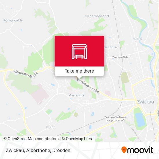 Карта Zwickau, Alberthöhe