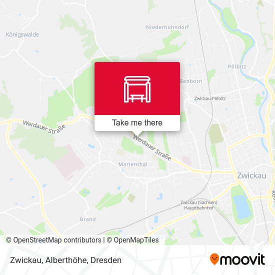 Карта Zwickau, Alberthöhe