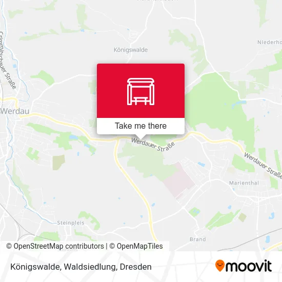 Карта Königswalde, Waldsiedlung