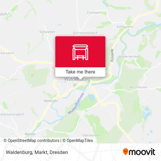 Карта Waldenburg, Markt