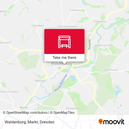 Карта Waldenburg, Markt