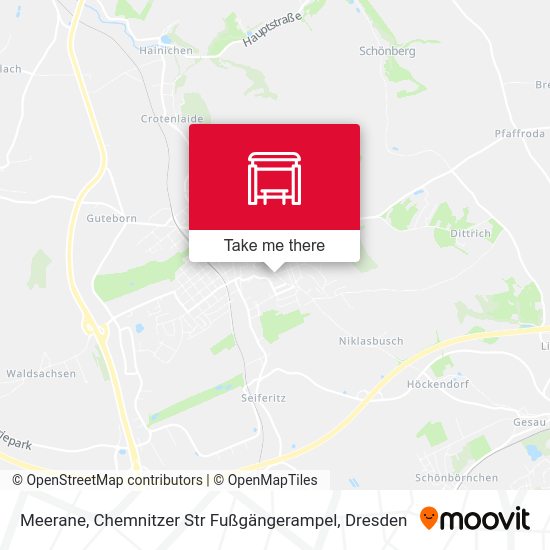 Карта Meerane, Chemnitzer Str Fußgängerampel