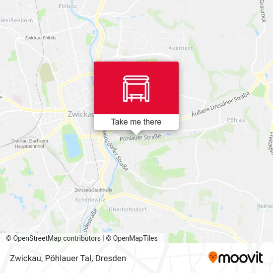 Карта Zwickau, Pöhlauer Tal