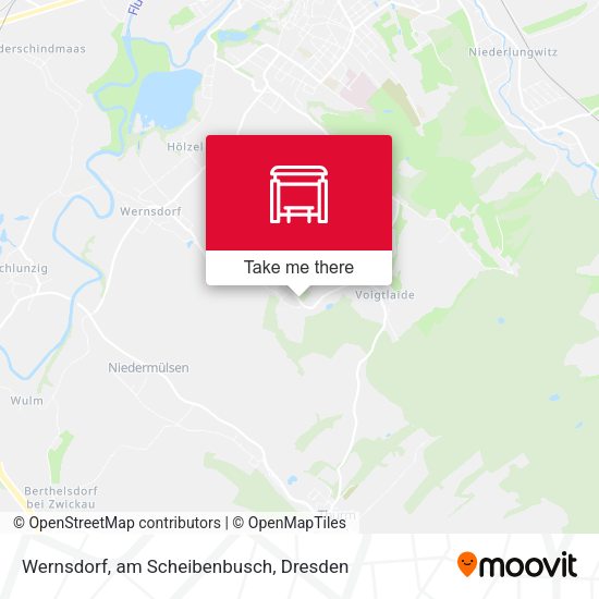 Карта Wernsdorf, am Scheibenbusch