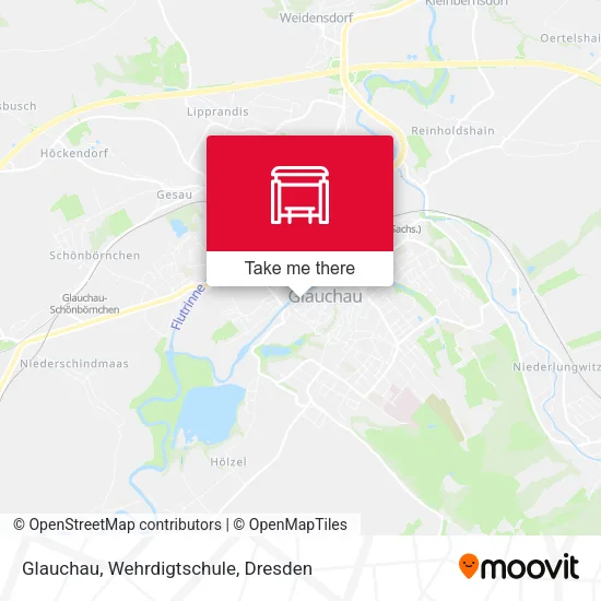 Карта Glauchau, Wehrdigtschule