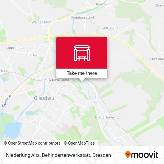 Карта Niederlungwitz, Behindertenwerkstatt