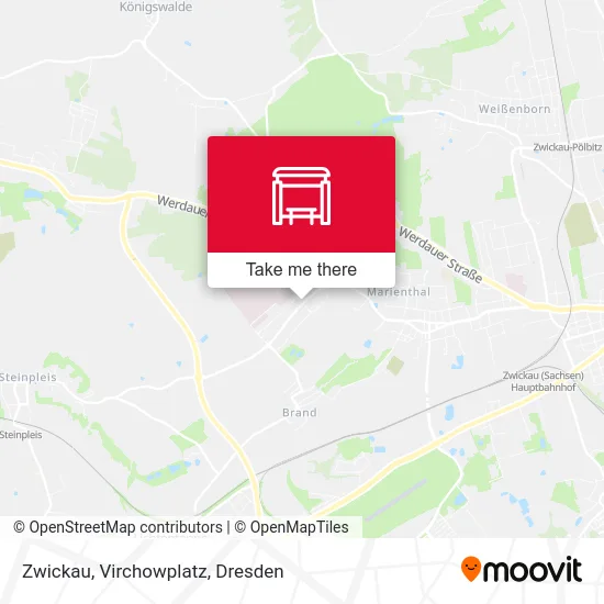Карта Zwickau, Virchowplatz