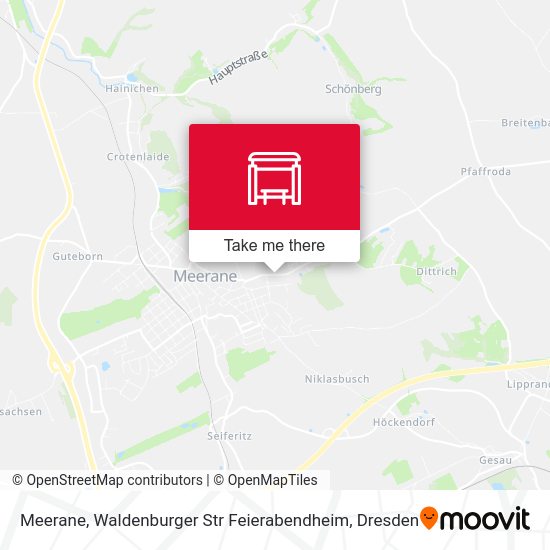 Карта Meerane, Waldenburger Str Feierabendheim