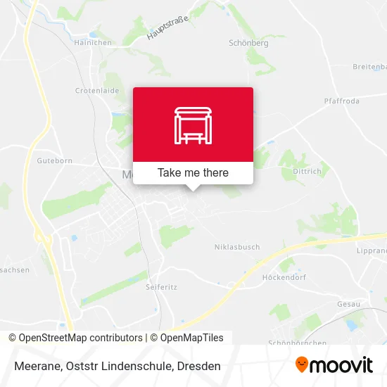 Карта Meerane, Oststr Lindenschule